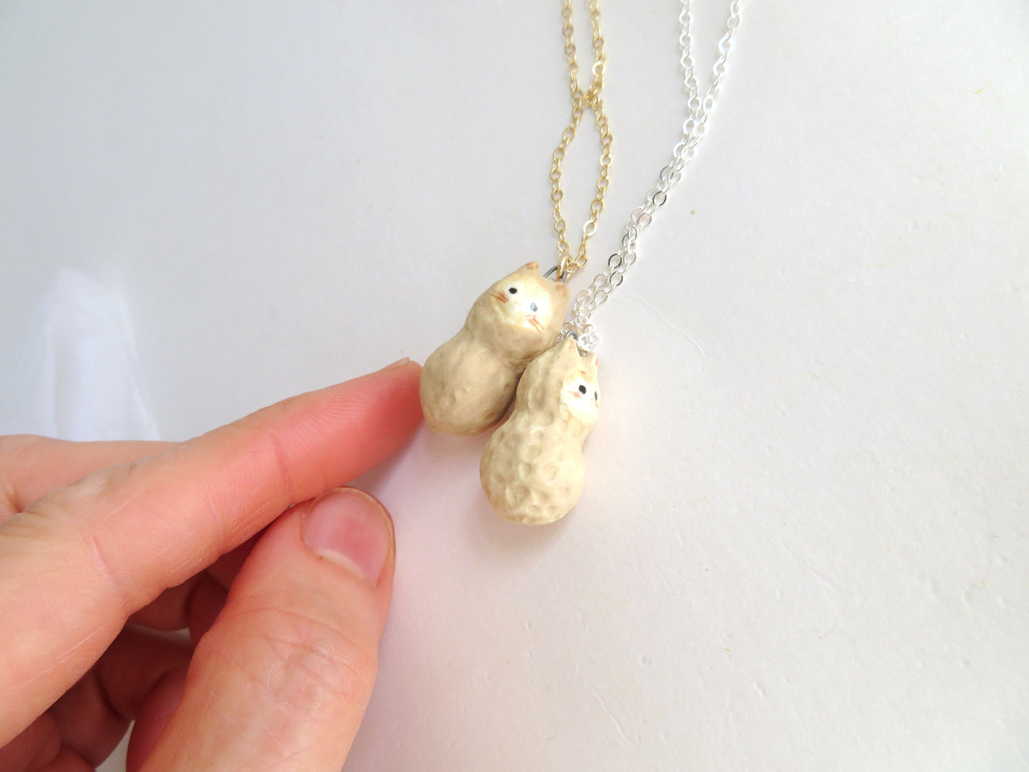 Peanut Cat Necklace