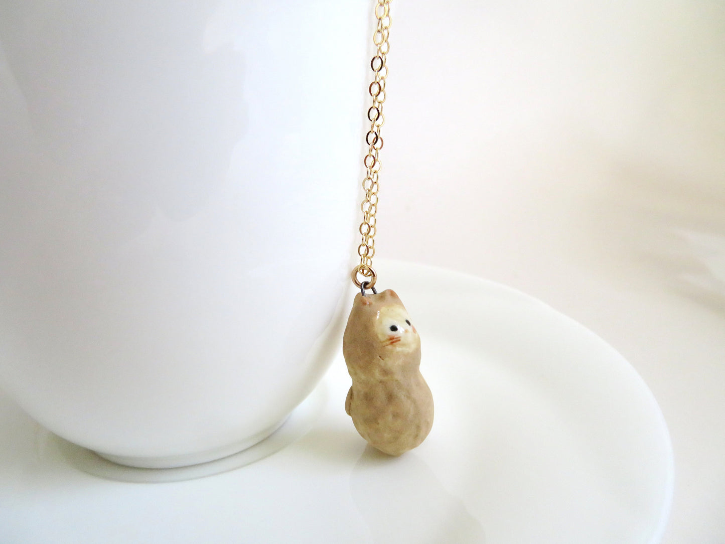Peanut Cat Necklace
