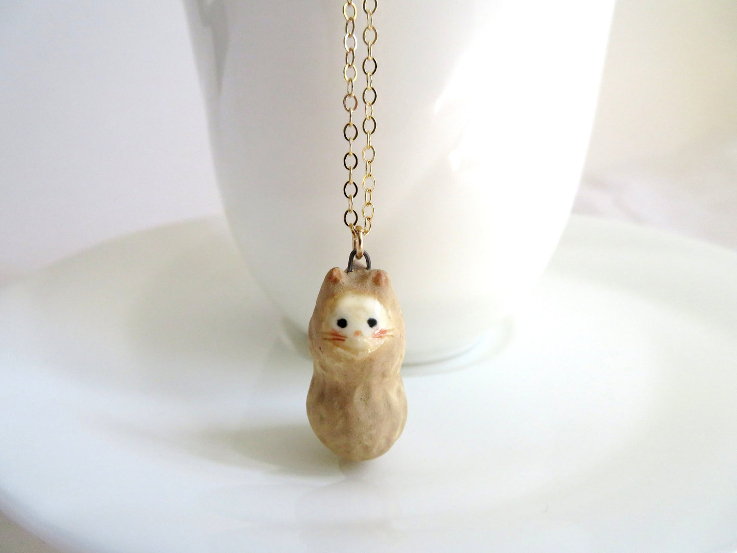 Peanut Cat Necklace
