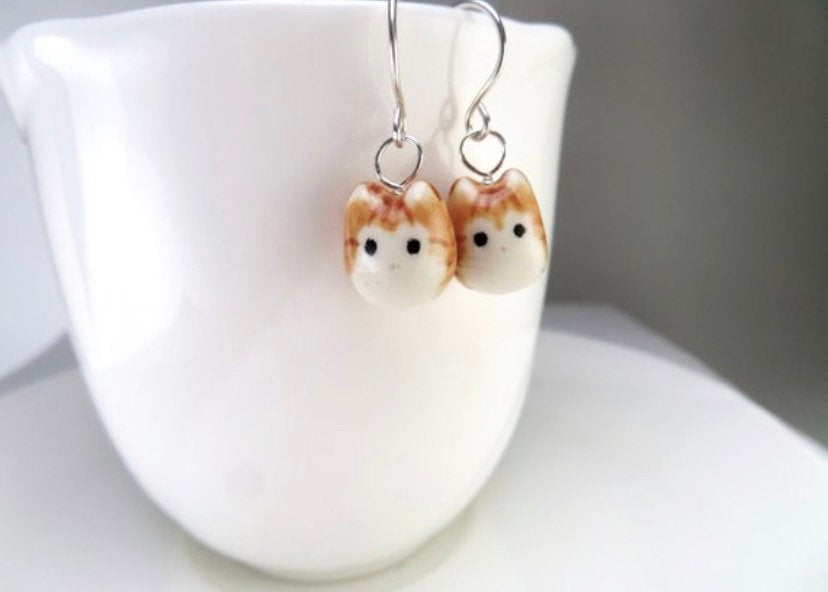 Orange Tabby Cat Necklace
