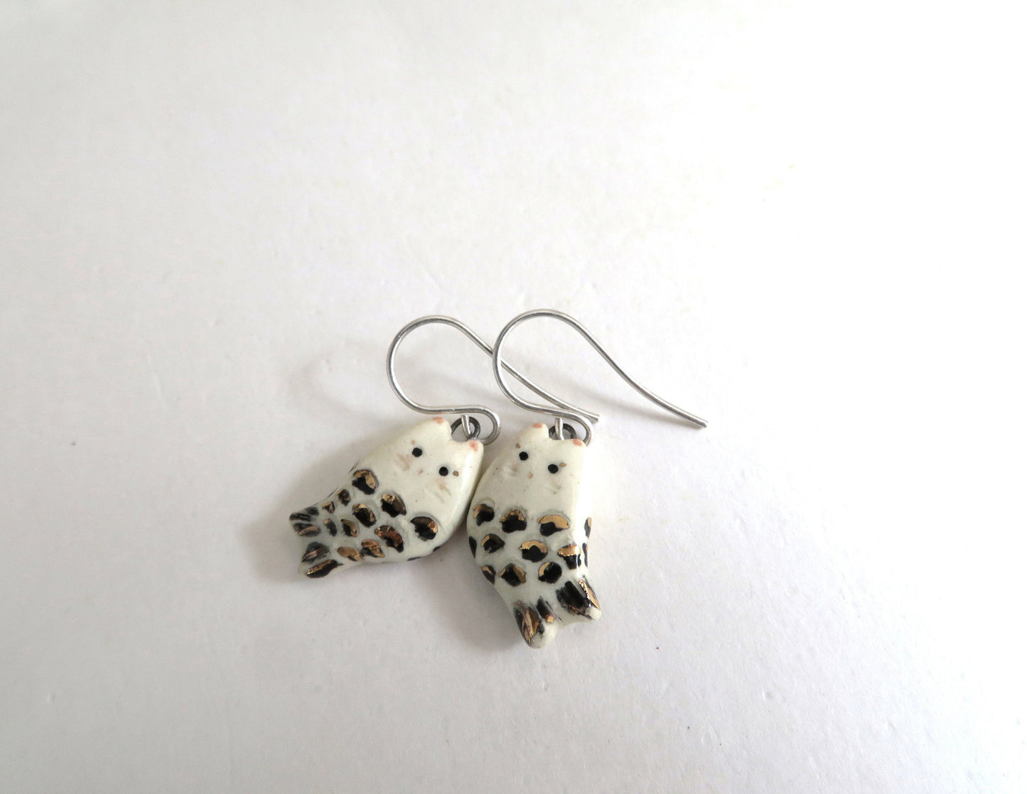 Mermaid Cat Dangle Earrings