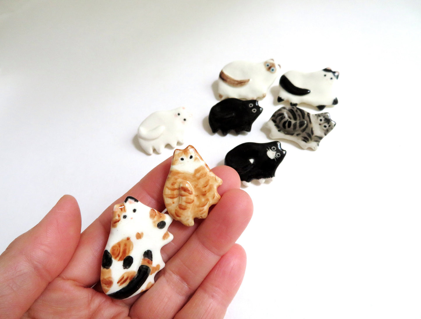 Flat Cat Brooch