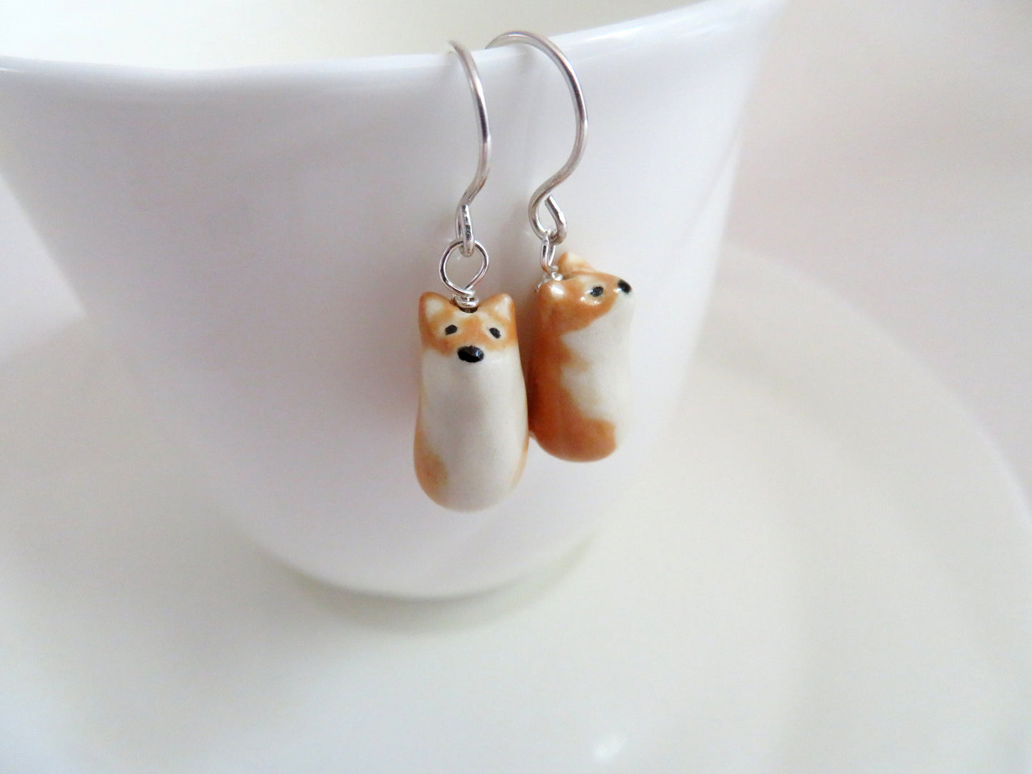 Shiba Inu Dangle Earrings