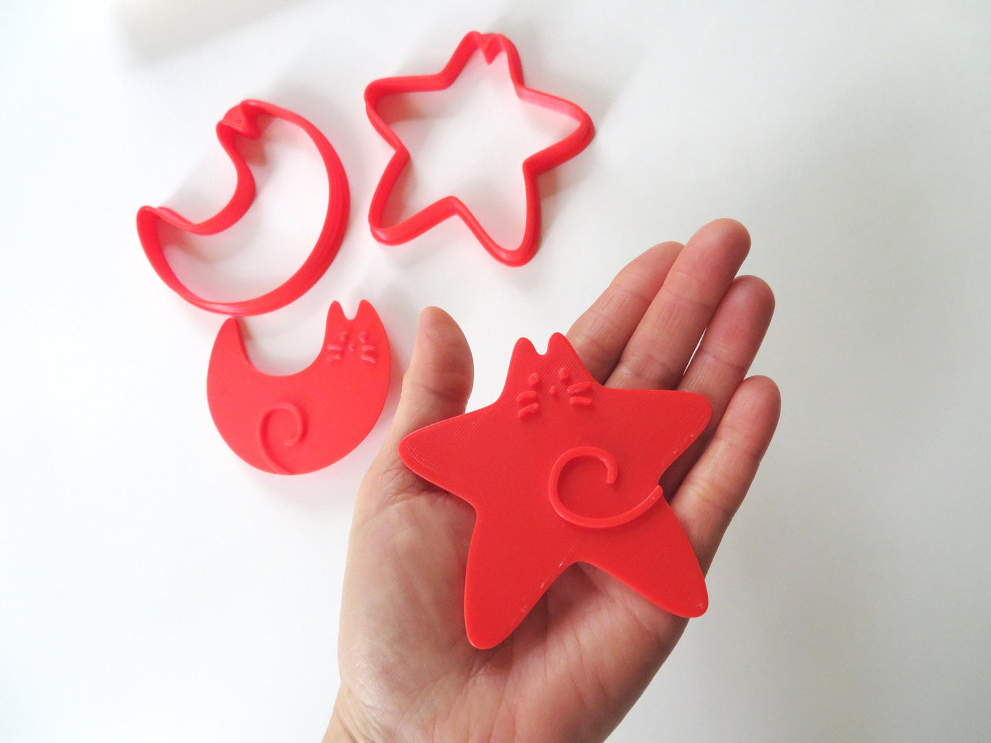 Star and Moon Cat Cookie Cutters & Stamps