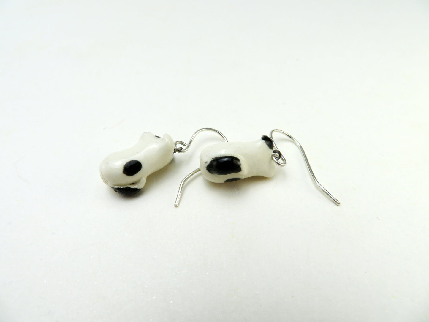 Black & White Dog Earrings