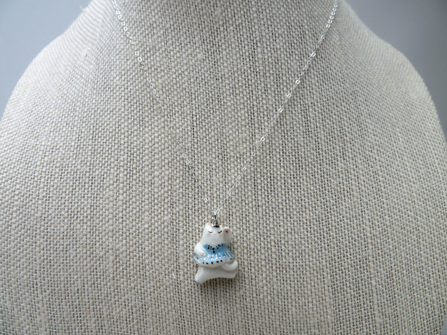 Ballerina Cat Necklace