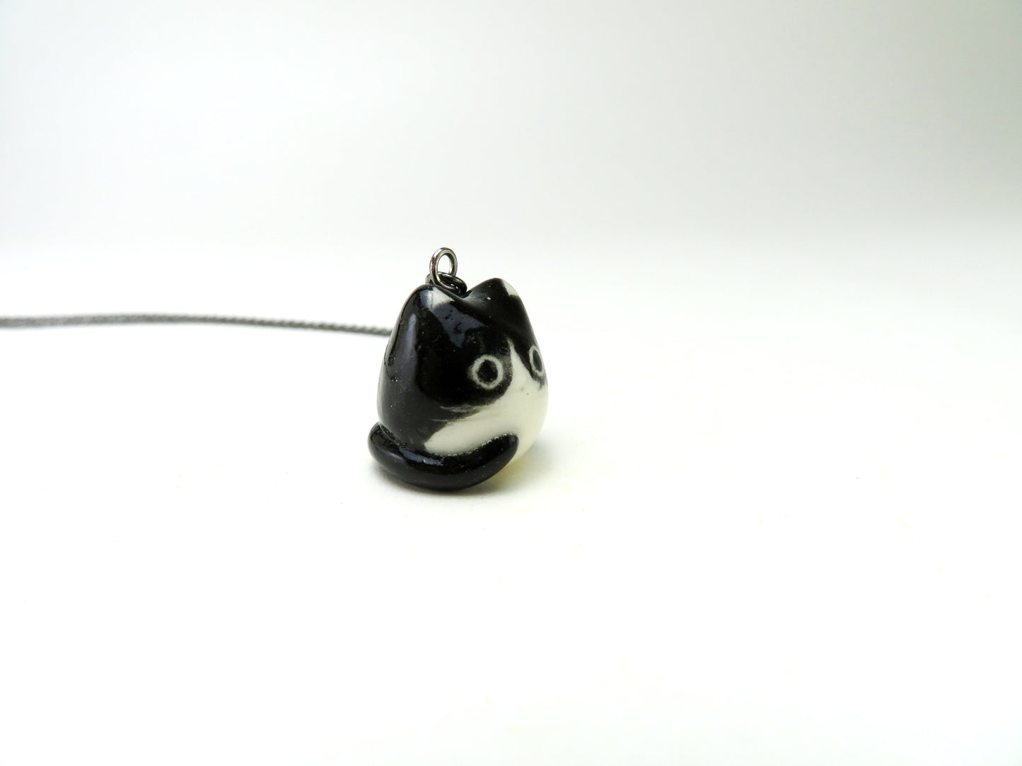 Tuxedo Cat Necklace