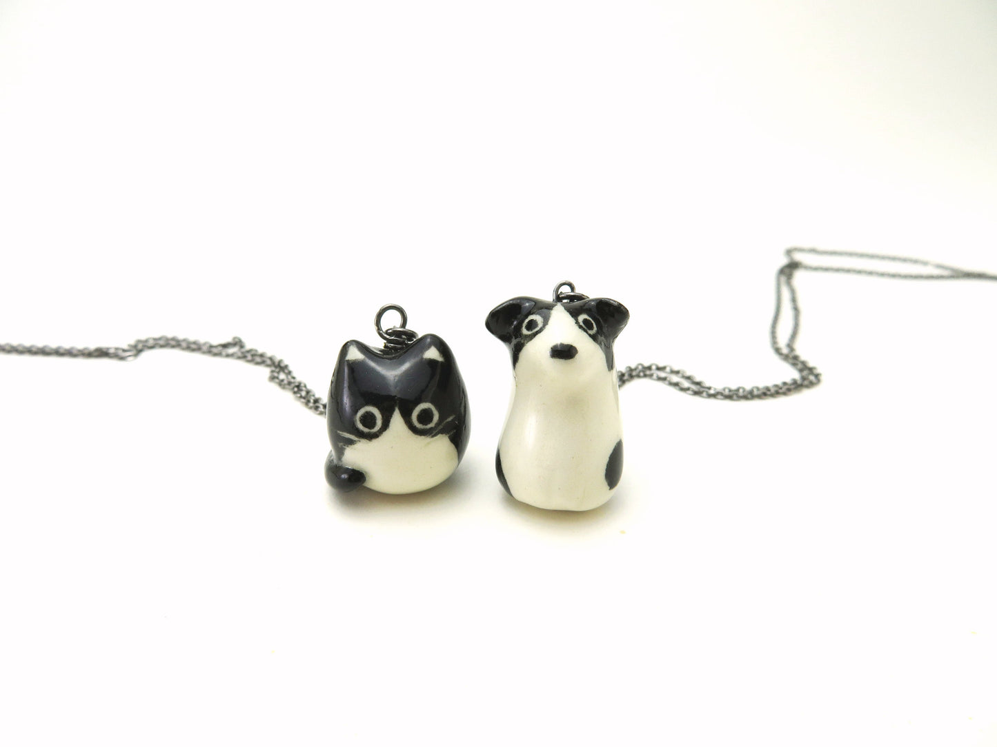 Black & White Dog Necklace
