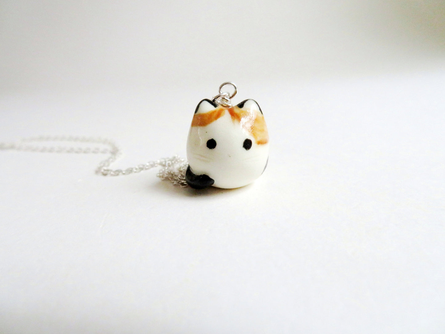 Calico Cat Dangle Earrings