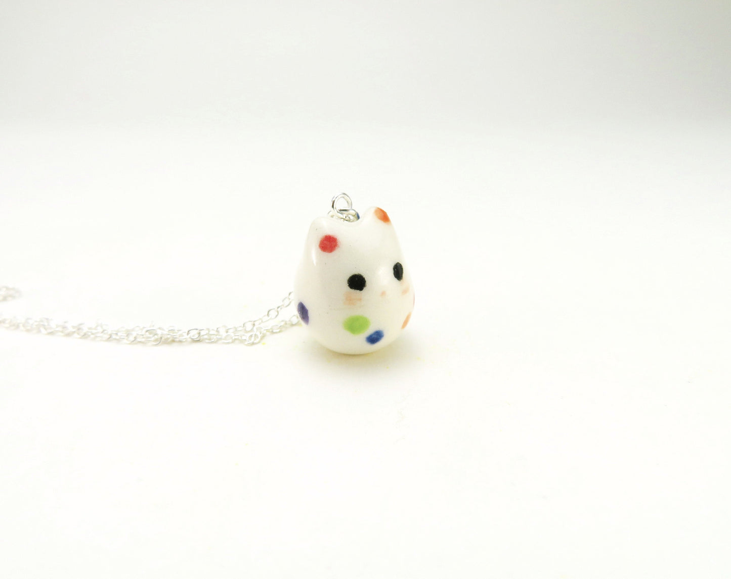 Polka Dot Cat Necklace