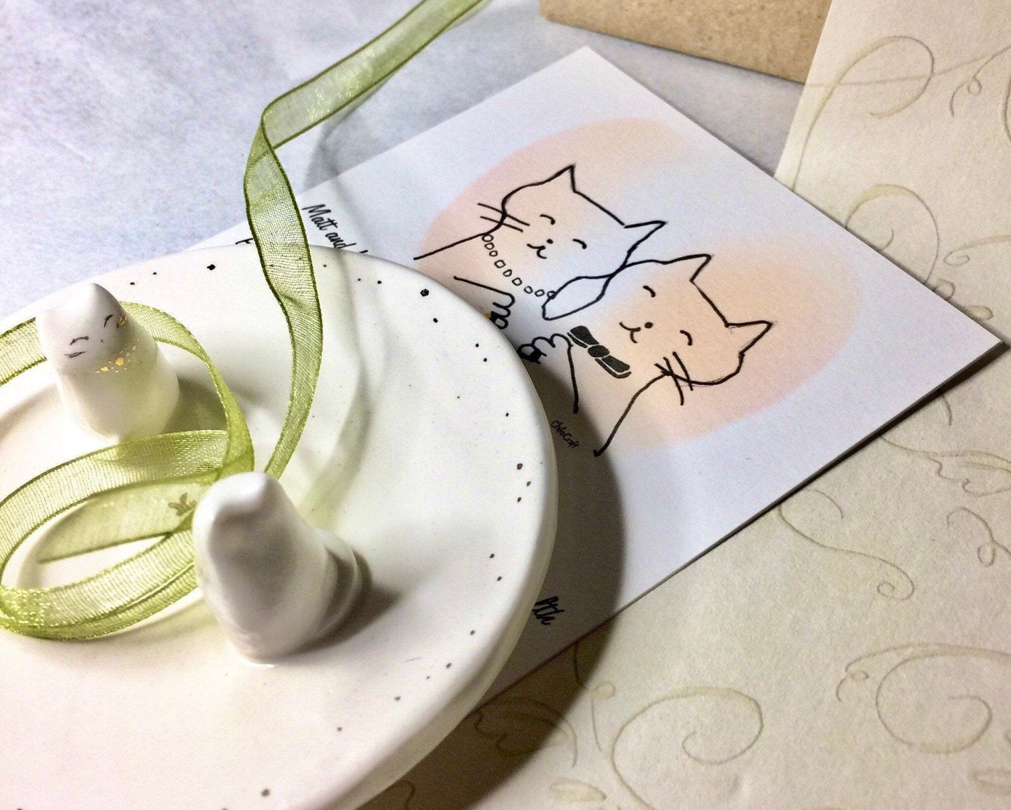 Cat Wedding Ring Dish