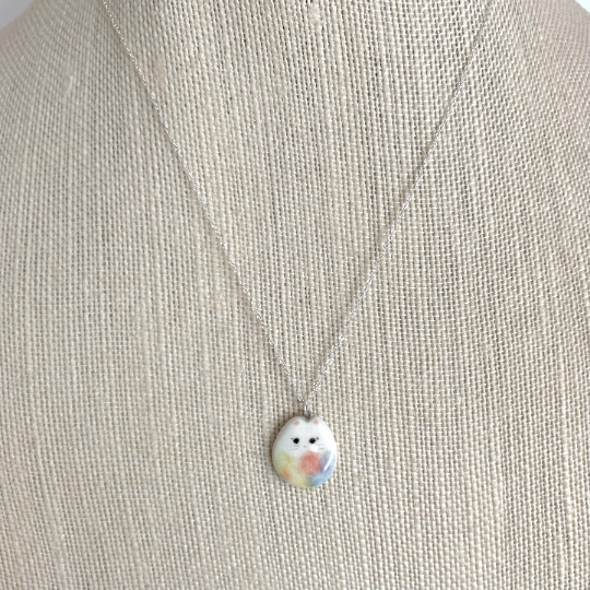 Pastel Rainbow Cat Necklace