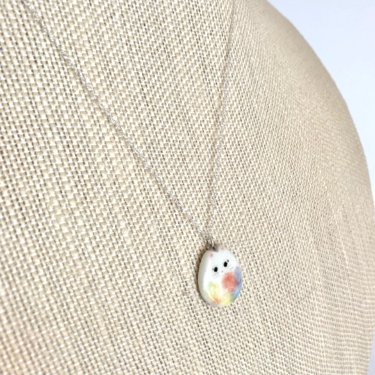 Pastel Rainbow Cat Necklace