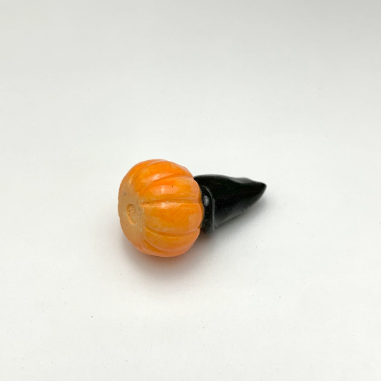 Black Cat Pumpkin Mini Figurine