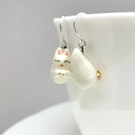 Happy Rabbit Dangle Earrings