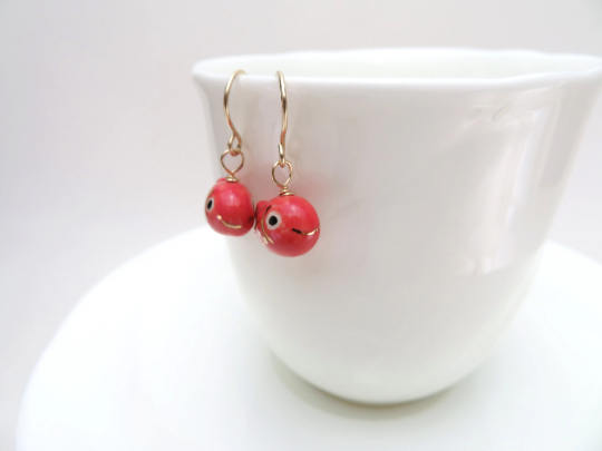 Red Fish Earrings