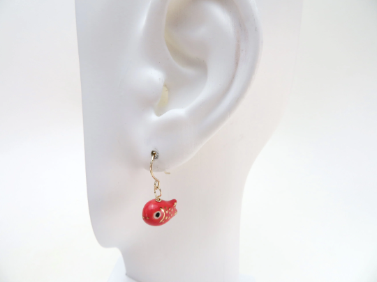 Red Fish Earrings