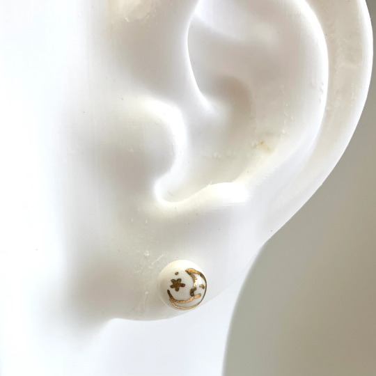 Sun & Moon Stud Earrings