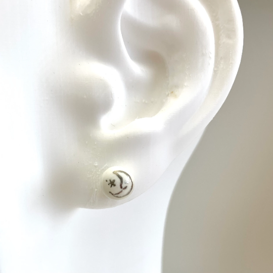 Sun & Moon Stud Earrings