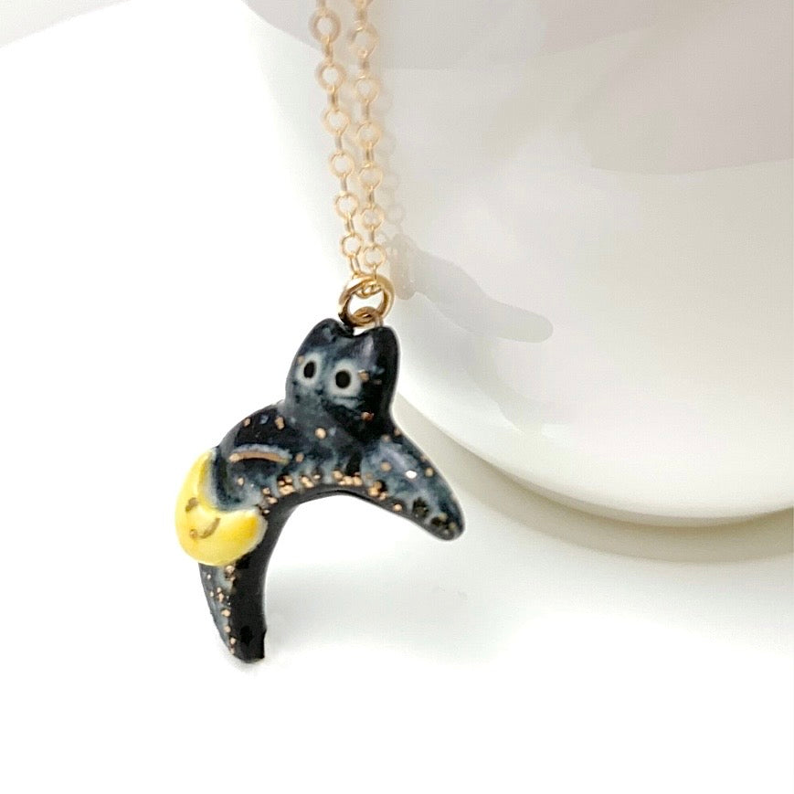 Moon Cat Necklace