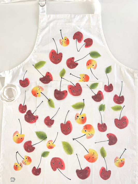 Cherry Cat Apron