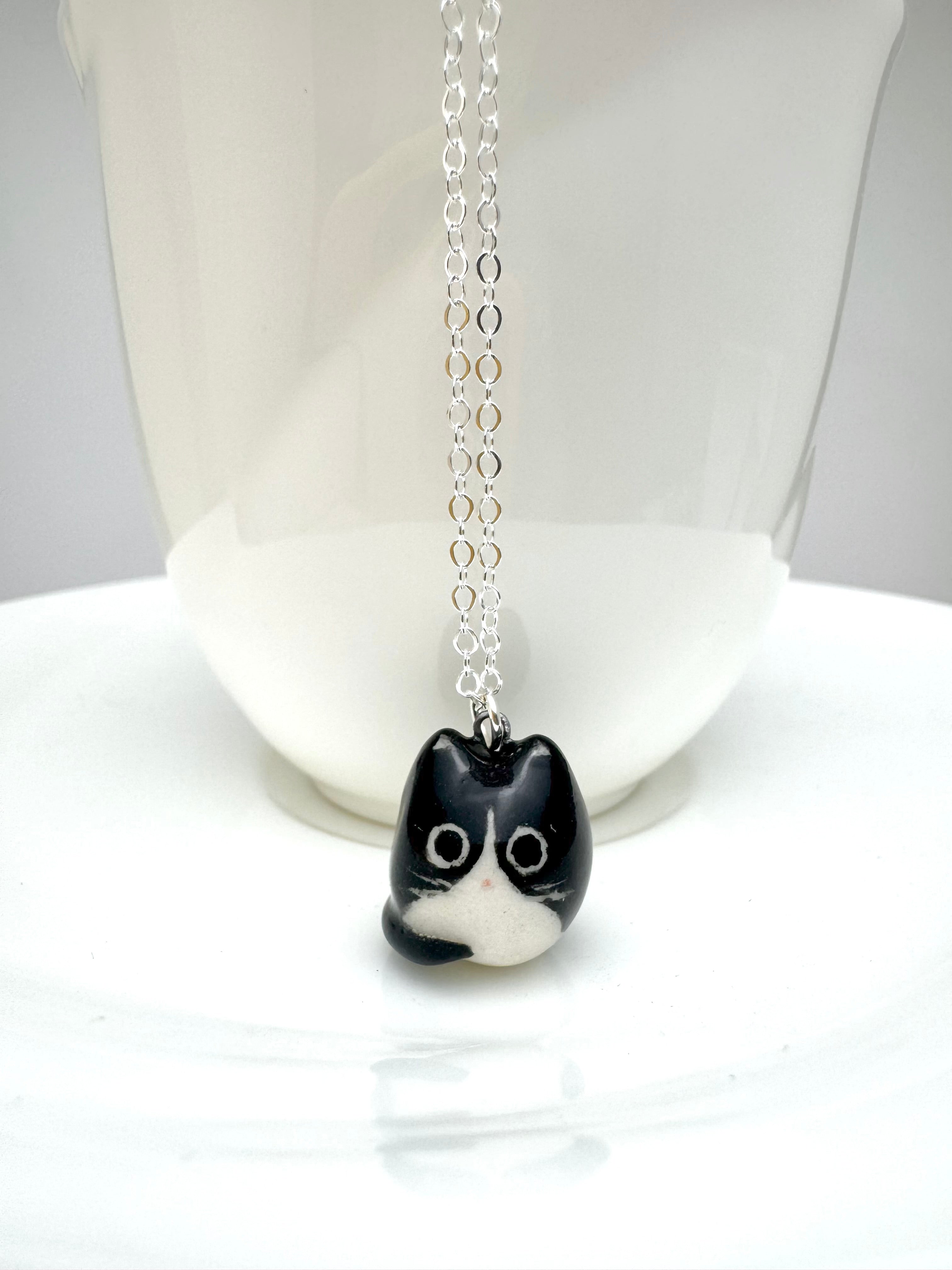 Tuxedo Cat Necklace – ChikoCraft