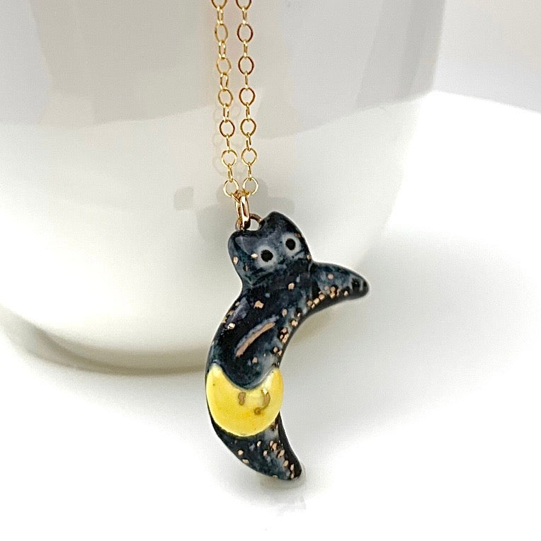 Moon Cat Necklace