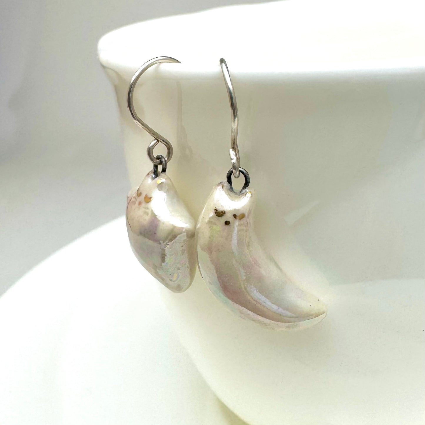 Star Cat Moon Cat Earrings