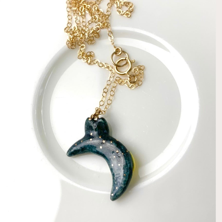 Moon Cat Necklace