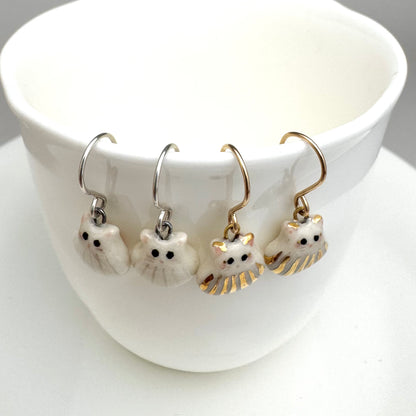 Seashell Cat Earrings