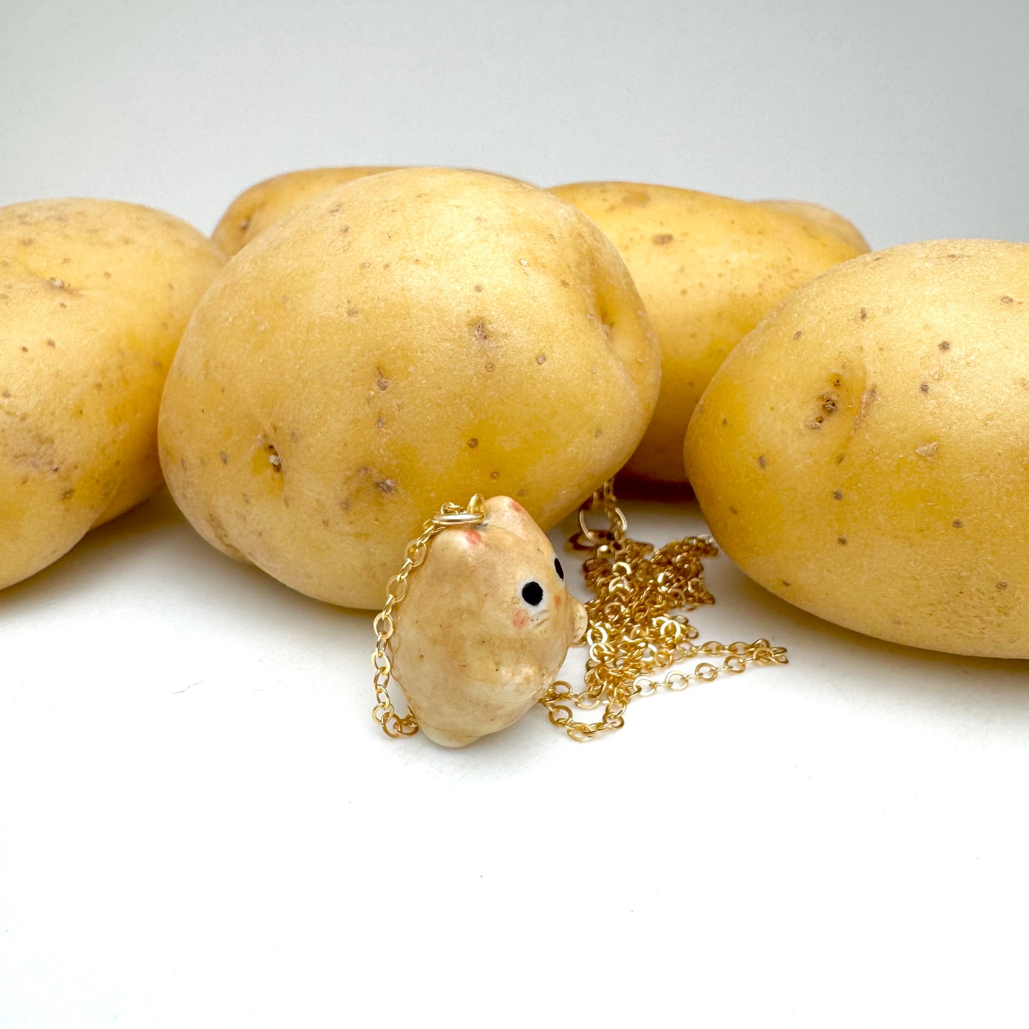 Potato Cat Necklace