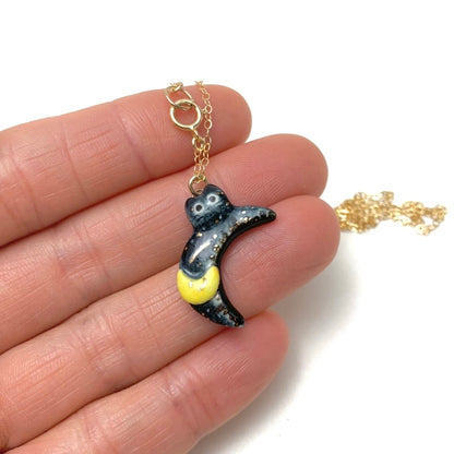 Moon Cat Necklace