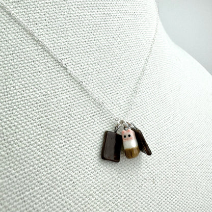 Ice cream Sandwich Cat Necklace