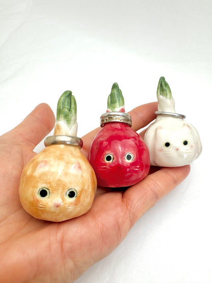 Garlic & Onion Cat Ring Cone