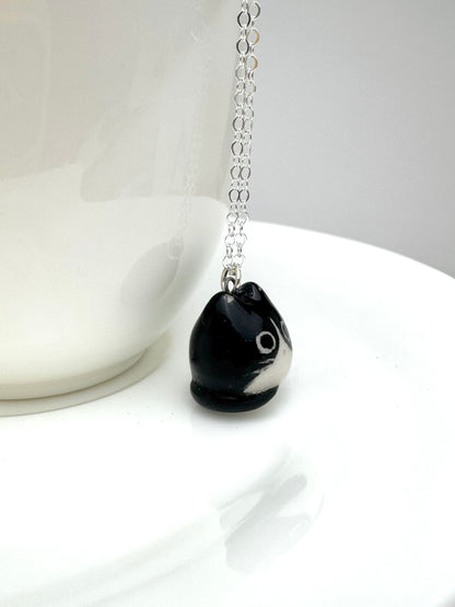 Tuxedo Cat Necklace