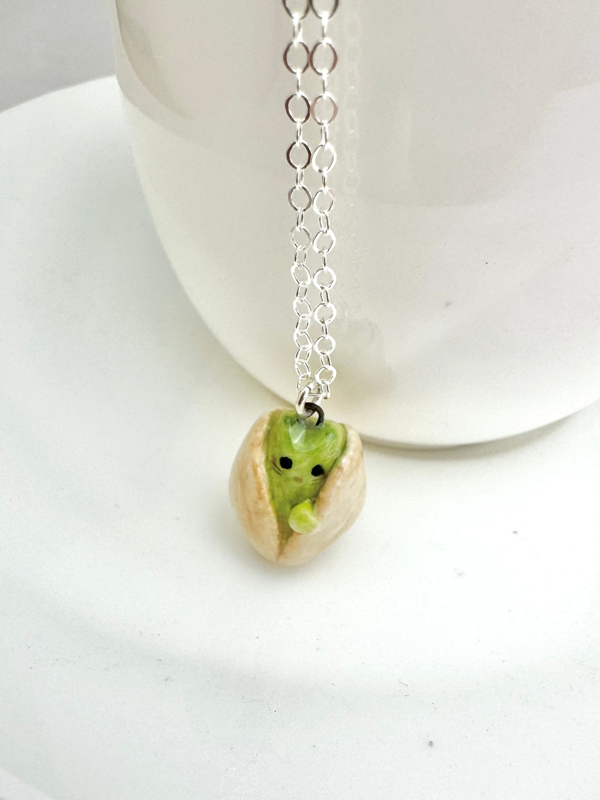 Pistachio Cat Necklace