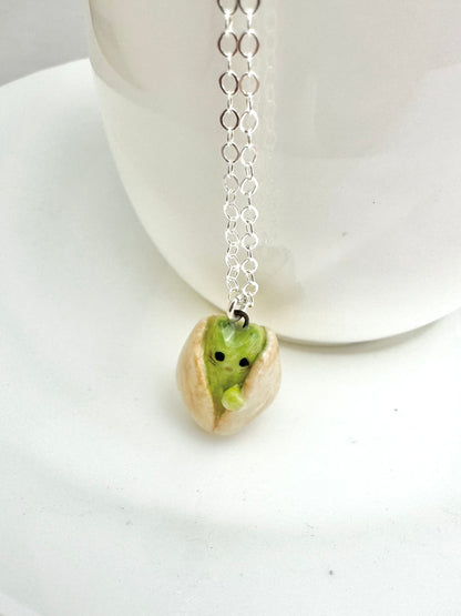 Pistachio Cat Necklace