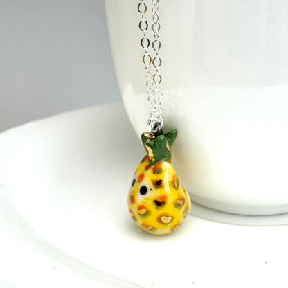 Pineapple Cat Necklace