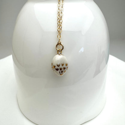 Tiny Heart Owl Necklace