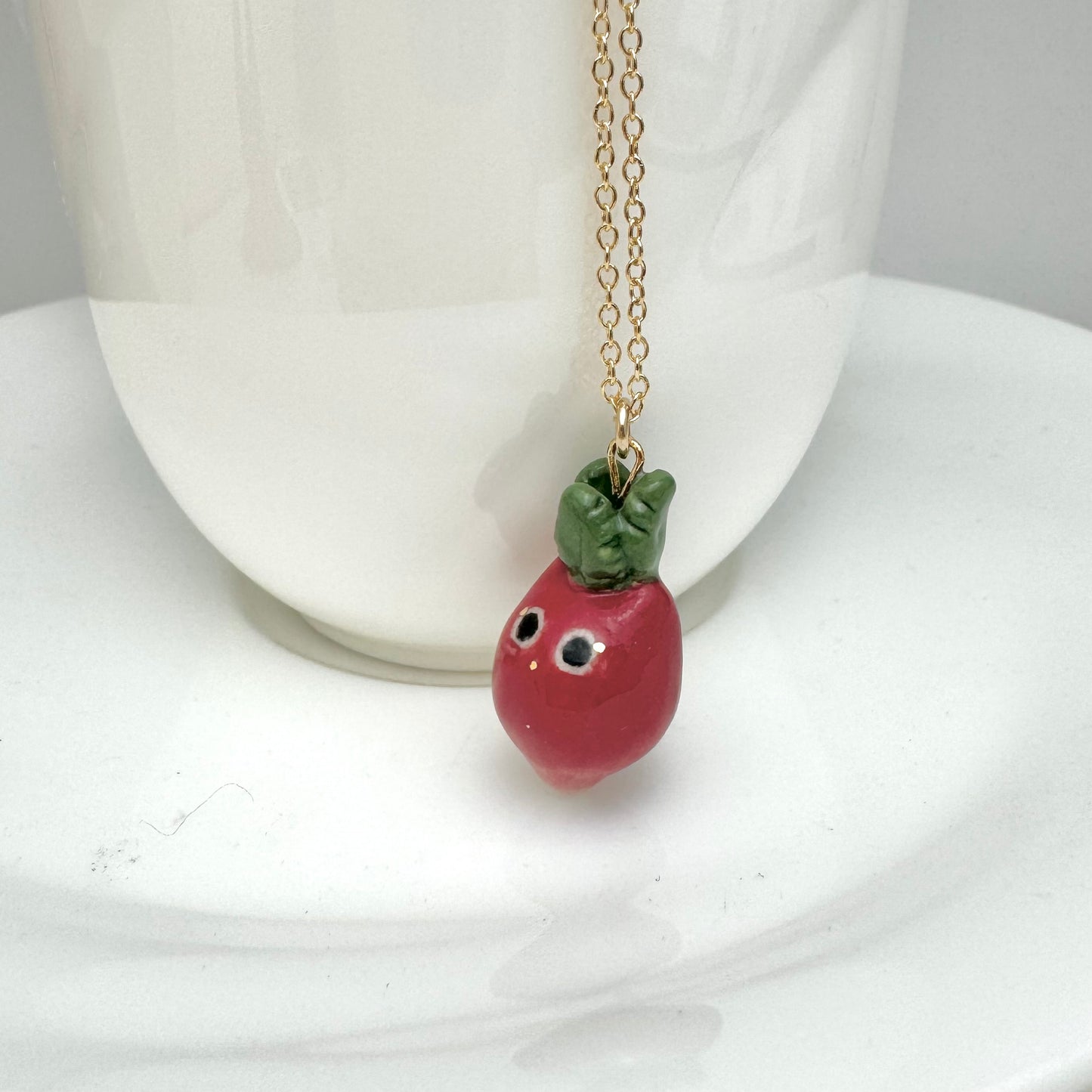 Radish Cat Necklace