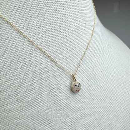 Tiny Heart Owl Necklace