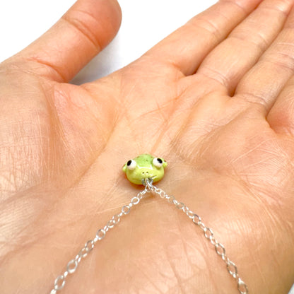 Teeny Tiny Frog Necklace