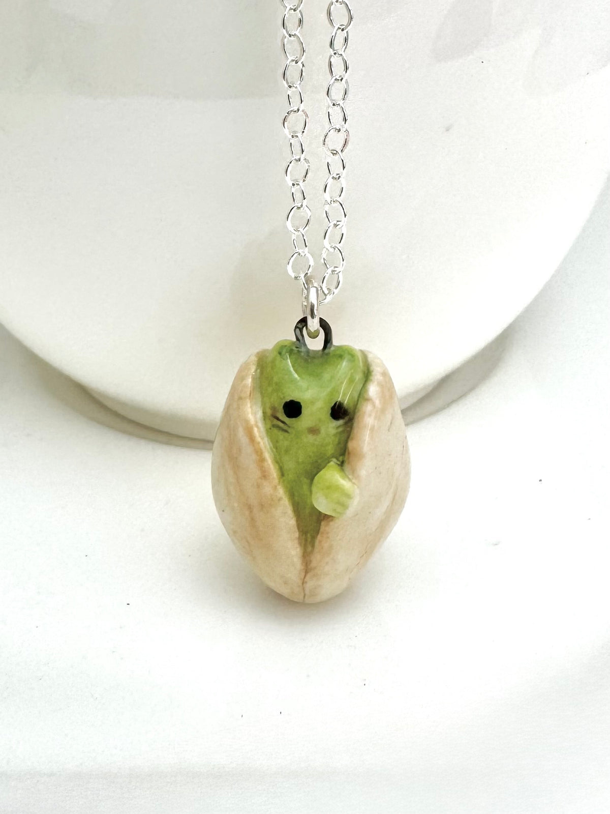 Pistachio Cat Necklace