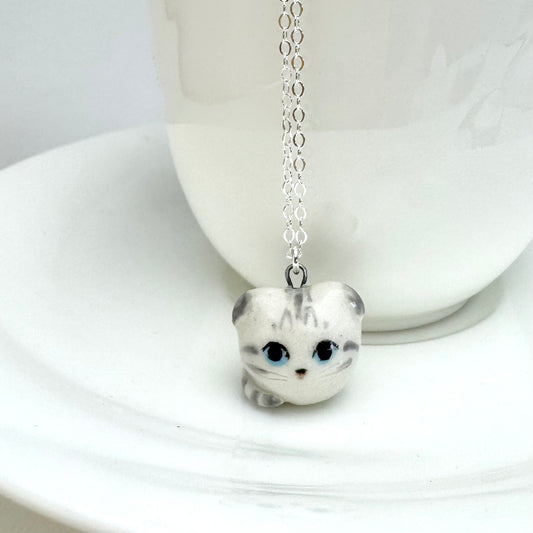 Scottish Fold Cat Necklace