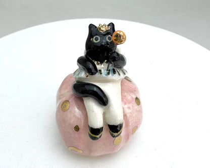 Fairy Black Cat Figurine