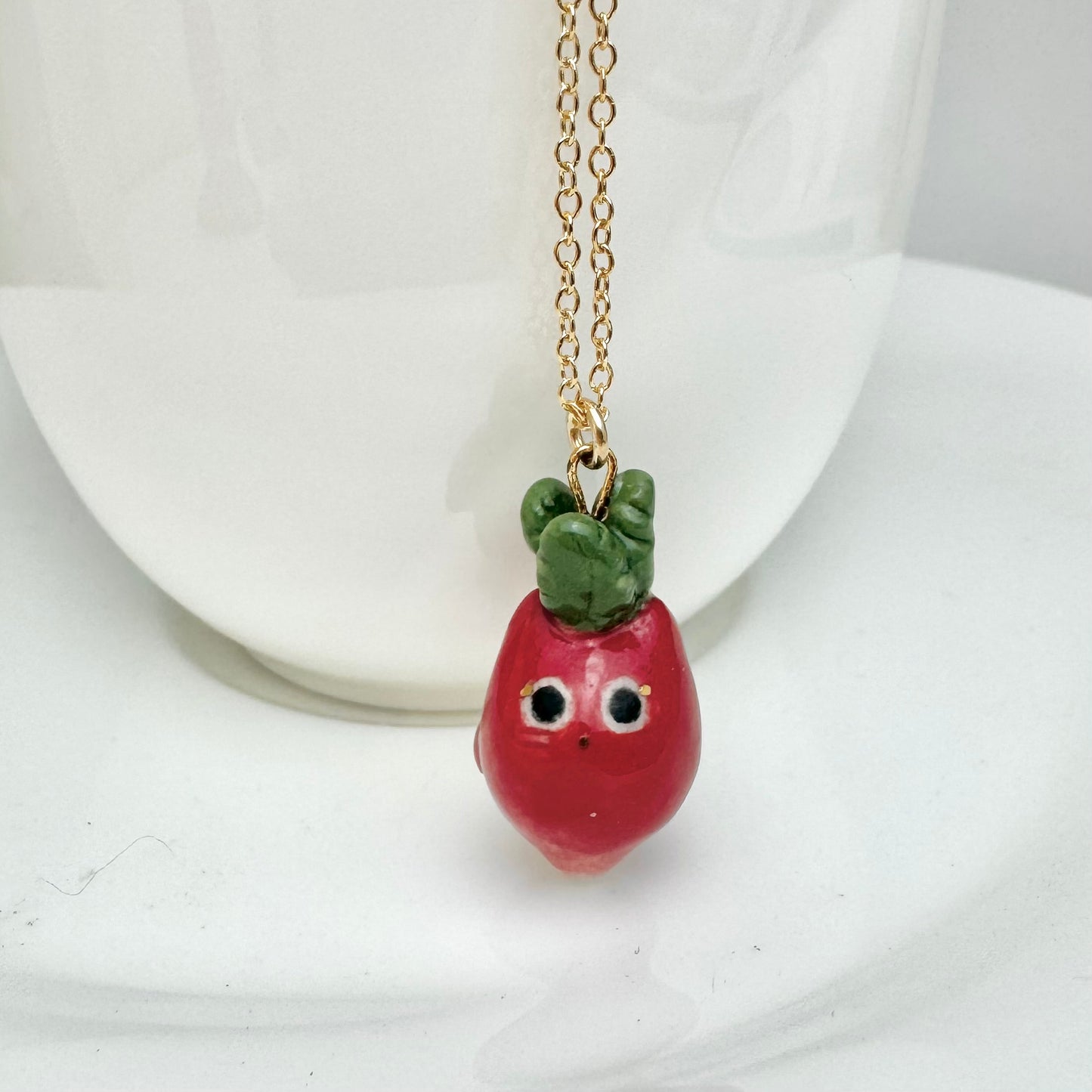 Radish Cat Necklace