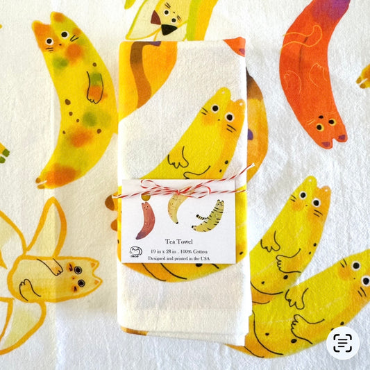 Banana Cat Towel