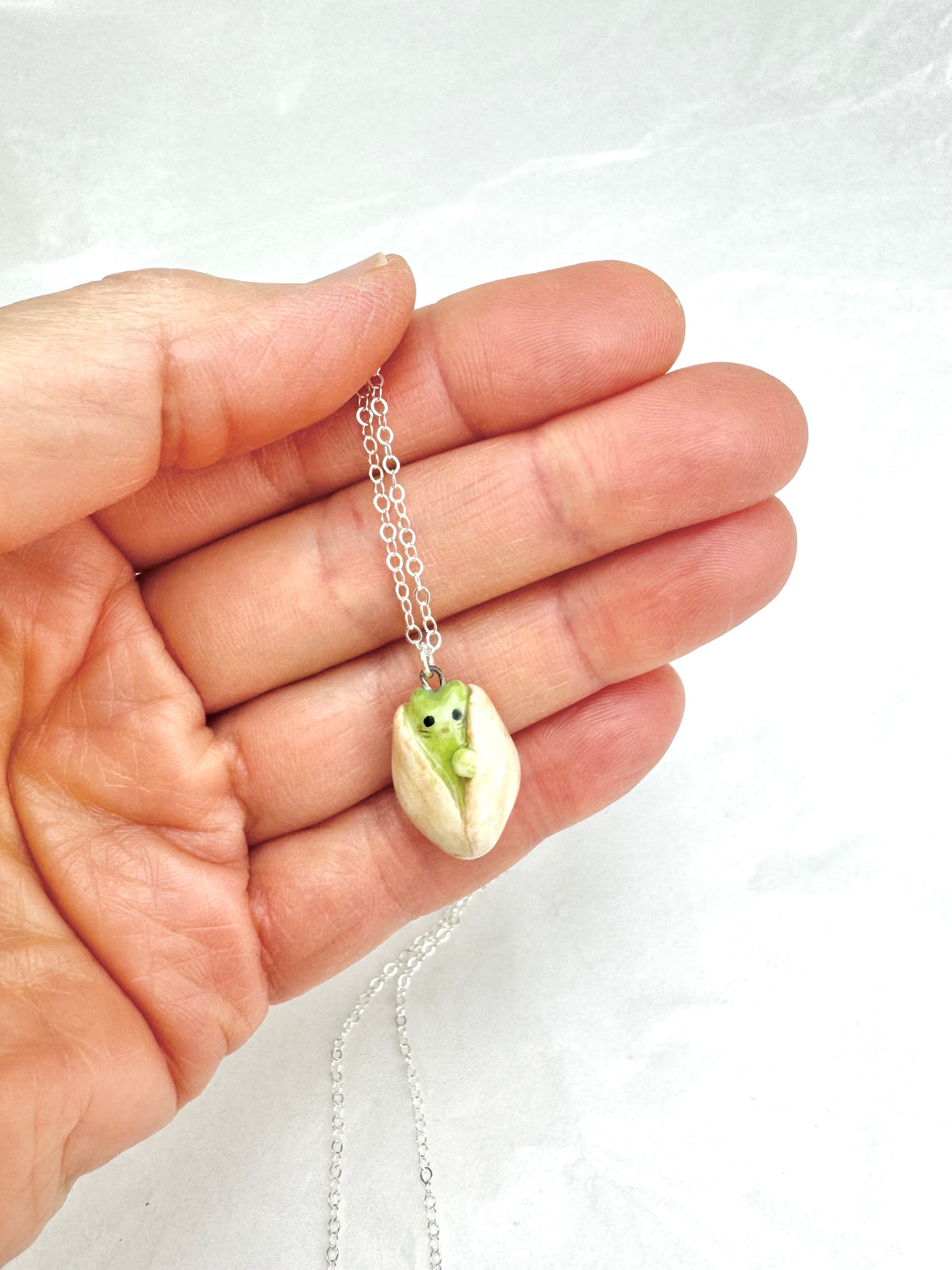 Pistachio Cat Necklace