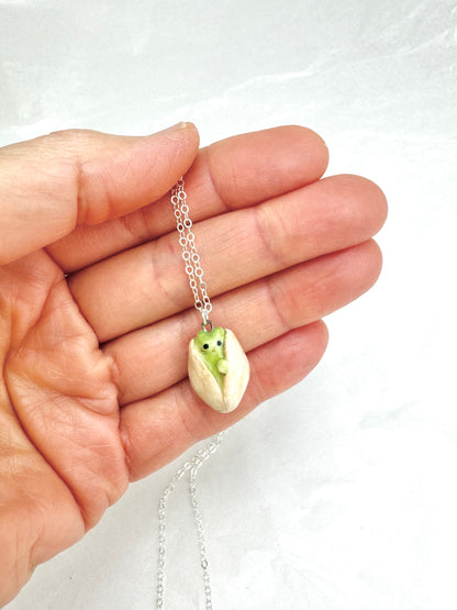Pistachio Cat Necklace