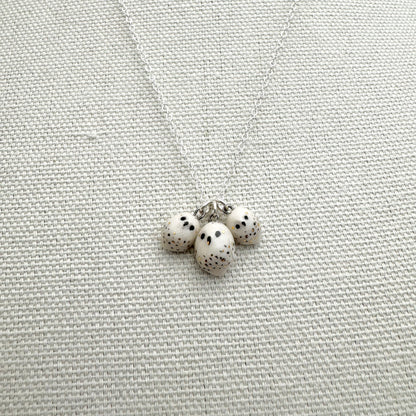 Tiny White Owl Necklace